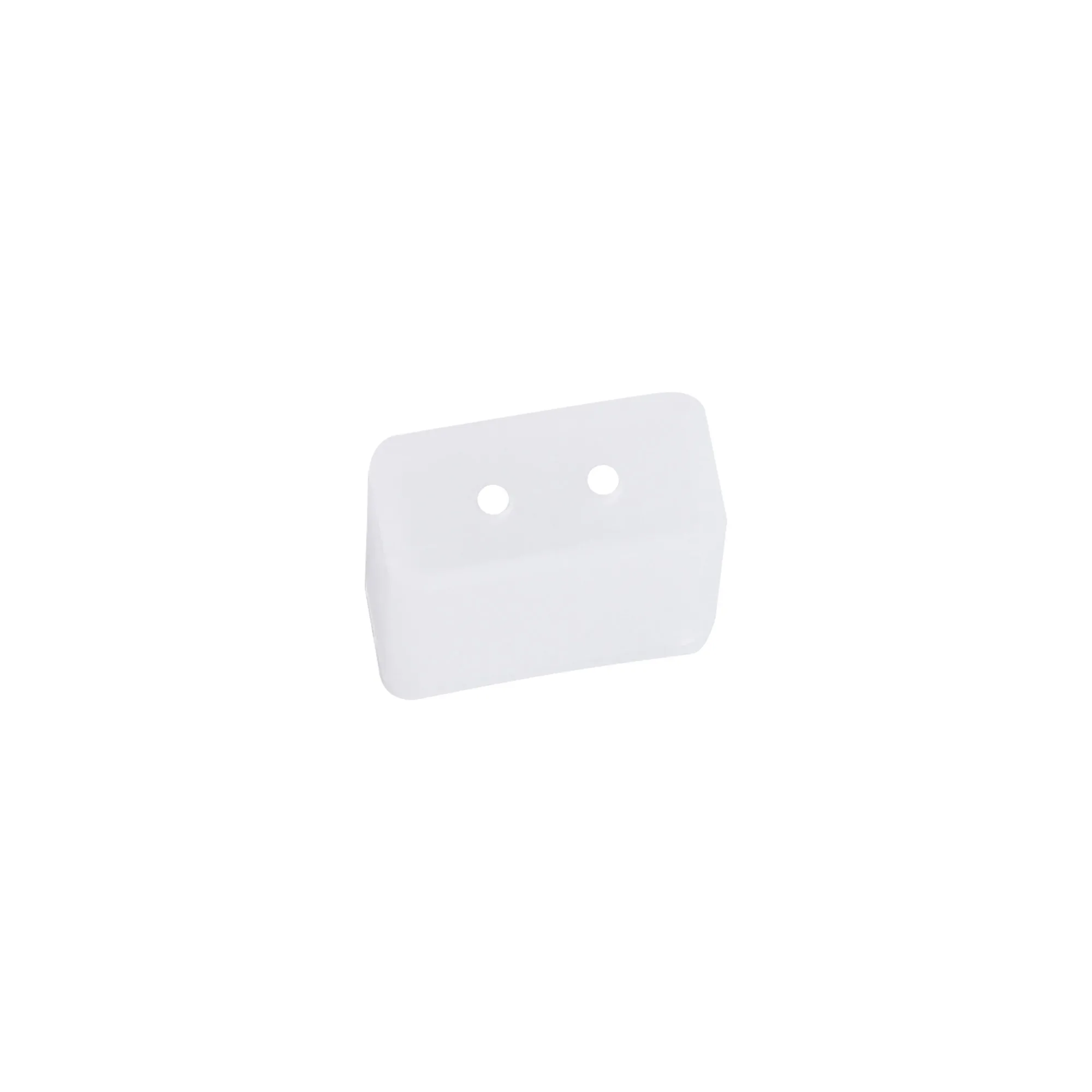M7403  Tiras Silicone End Cap White With 2 Holes